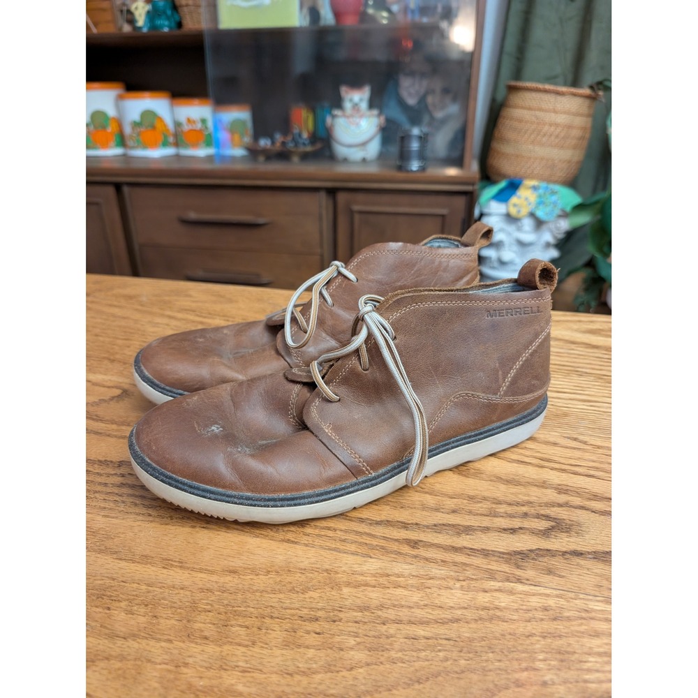 Merrell Brown Sugar Leather Chukka Boots Womens 9 Brown J02056 Ankle Boots